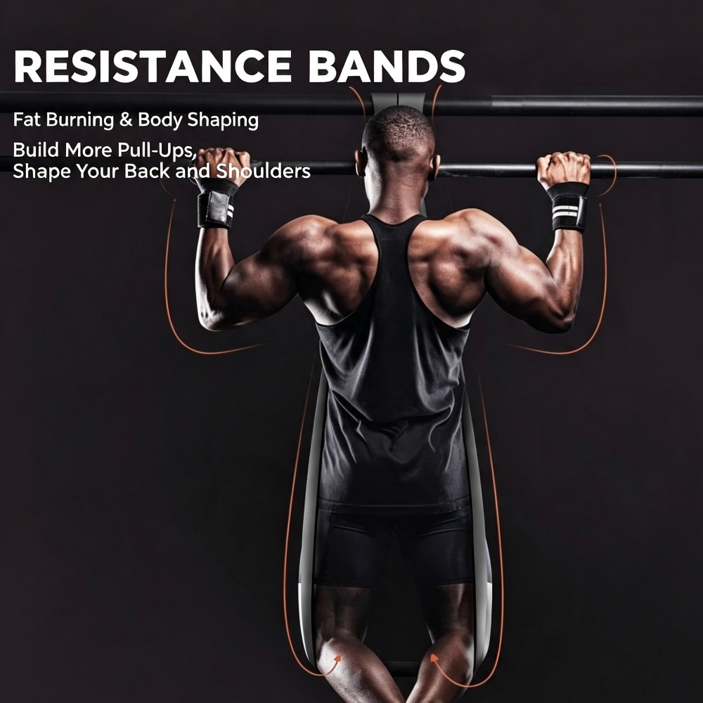 두꺼운 저항 루프 밴드, 25-65LBS 탄성 스트레치 - Pull Up Assist Band 리뷰 및 가격