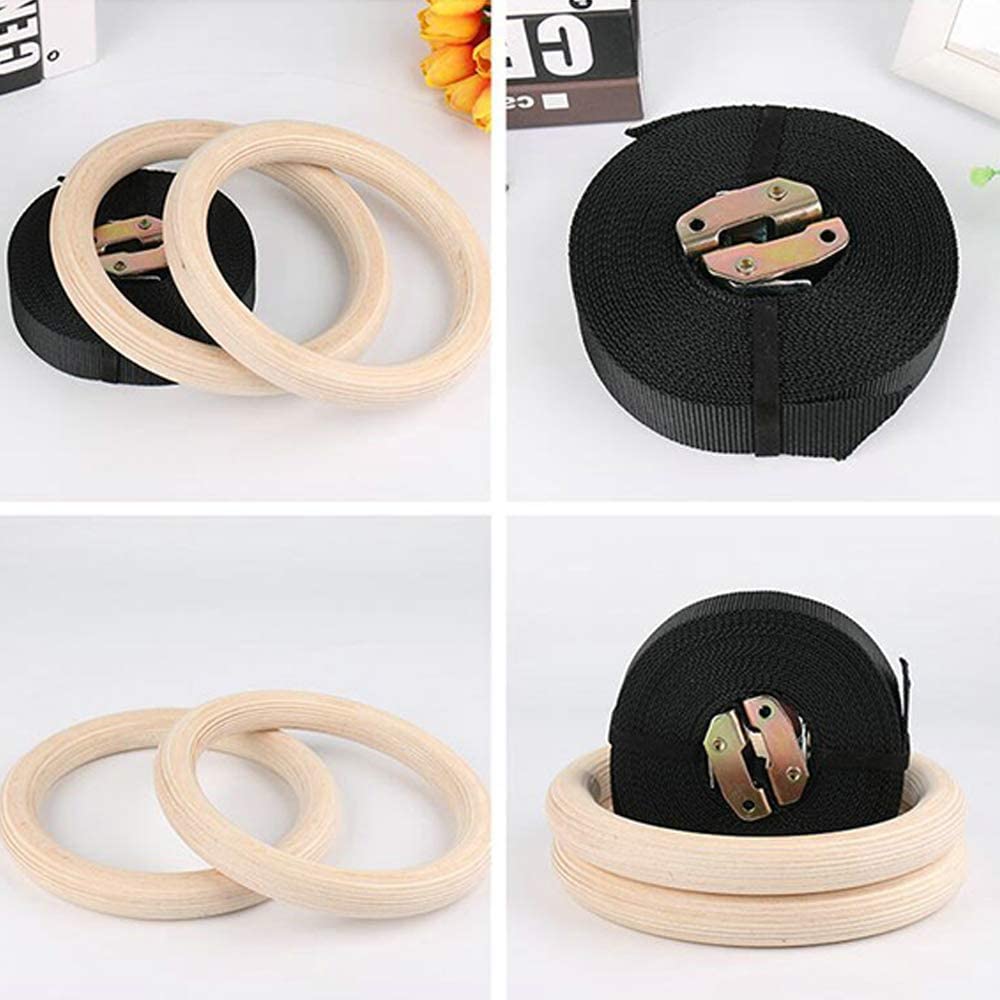 28/32MM 피트니스 나무 체조 반지 피트니스 홈 체 - Gymnastic Ring Wood 리뷰 및 가격